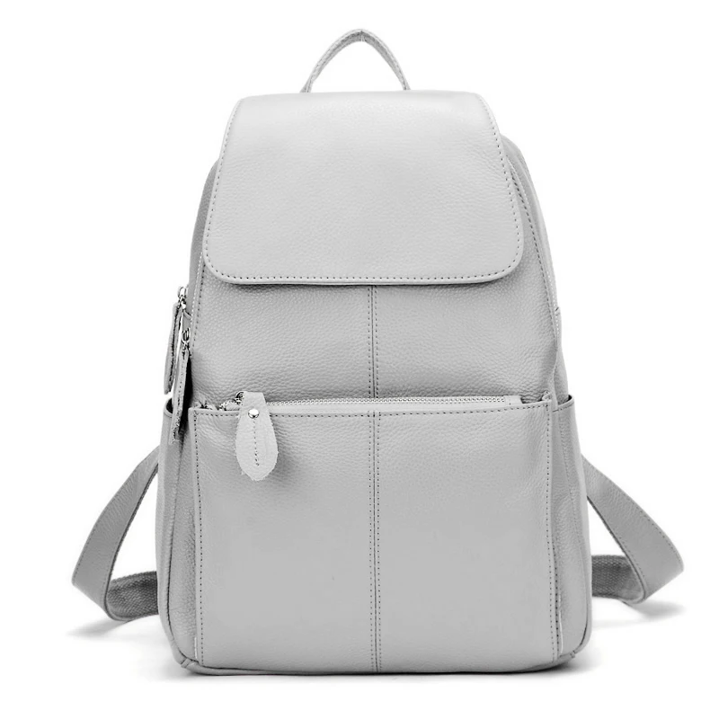Sac à dos femme antivol en cuir véritable - grande capacité - style élégant. – Image 20