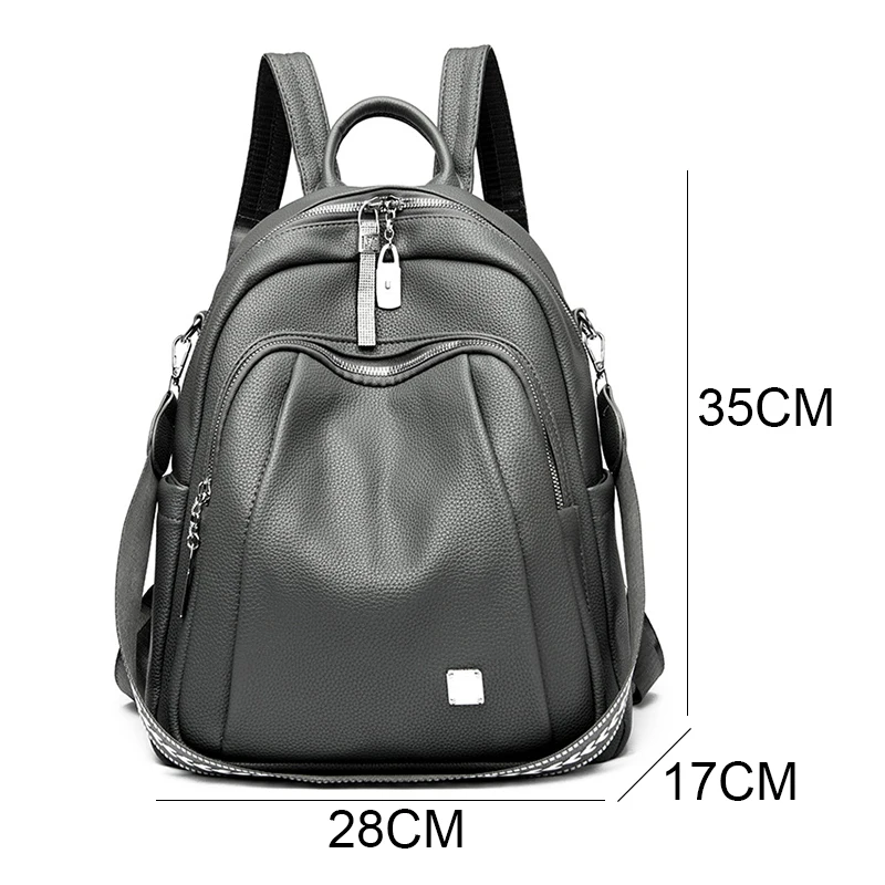 Sac à dos ordinateur en cuir étanche – grande capacité et antivol – Image 2