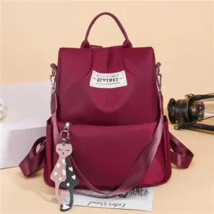 Sac à dos femme antivol en tissu Oxford - grande capacité - imperméable.