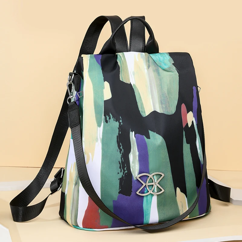Sac à dos femme antivol en nylon - grande capacité - design moderne. – Image 4