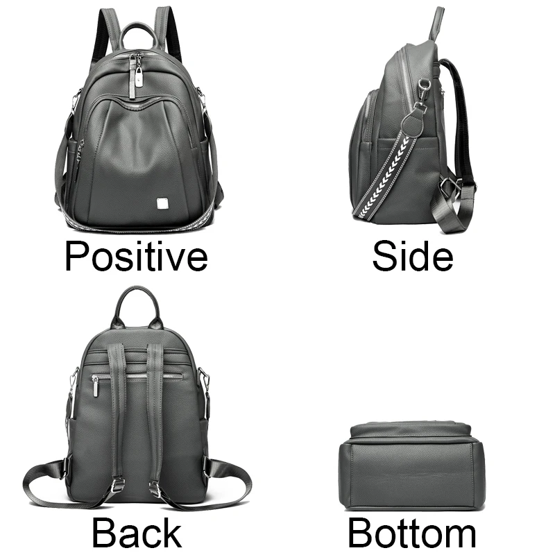 Sac à dos ordinateur en cuir étanche – grande capacité et antivol – Image 3