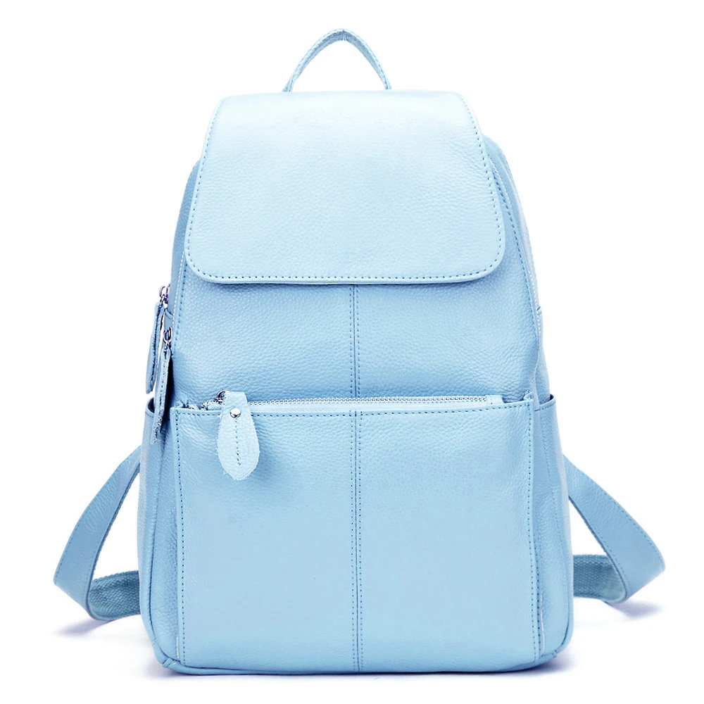 Sac à dos femme antivol en cuir véritable - grande capacité - style élégant. – Image 19