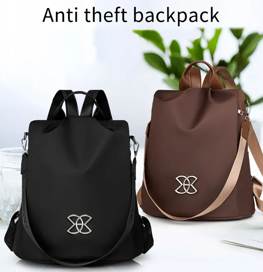 Sac à dos femme antivol en tissu Oxford - léger - style décontracté. – Image 2
