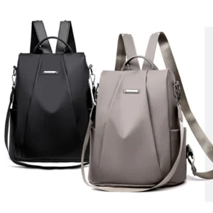 Sac à dos femme antivol en tissu Oxford - imperméable - grande capacité - style élégant.