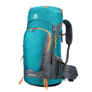 Sac à dos randonnée 65L femme imperméable avec housse de pluie – grande capacité pour trekking, camping et montagne