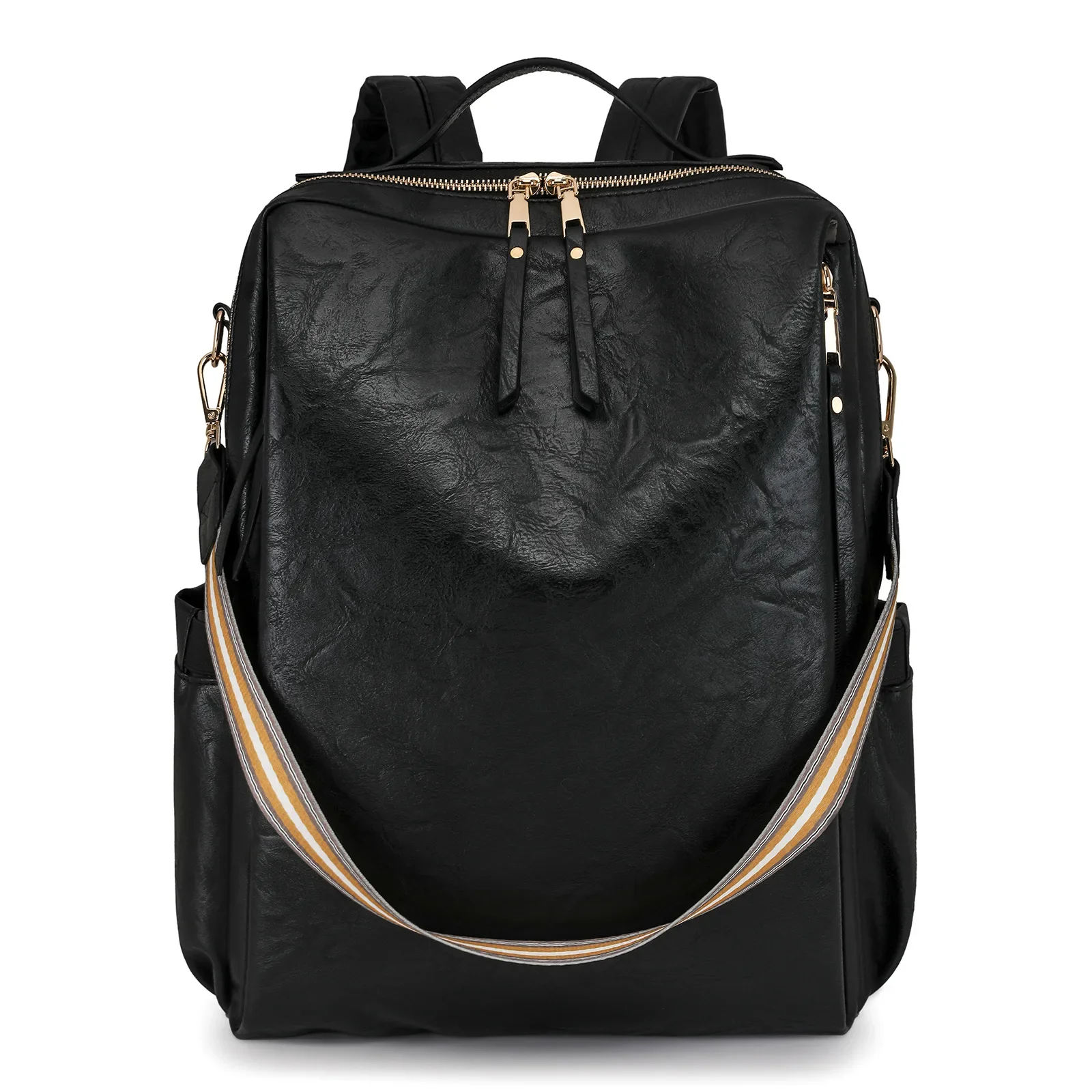 Sac à dos ordinateur en cuir véritable étanche – grande capacité vintage et antivol – Image 9
