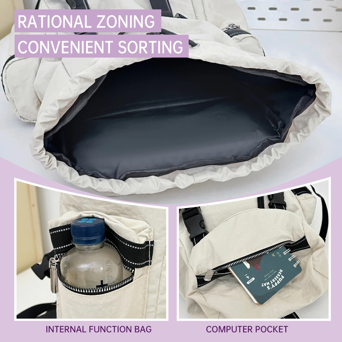 Sac à dos randonnée femme grande capacité imperméable – modèle 2026 léger pour trekking et montagne – Image 6