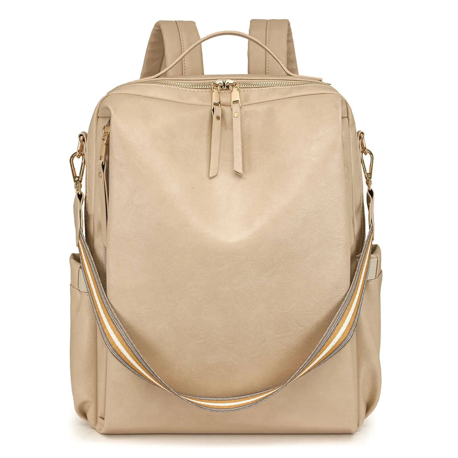 Sac à dos ordinateur en cuir véritable étanche – grande capacité vintage et antivol – Image 10