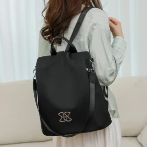 Sac à dos femme antivol en tissu Oxford - léger - style décontracté.