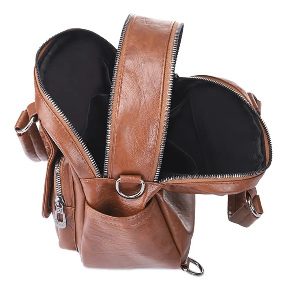 sac à dos compact cuir